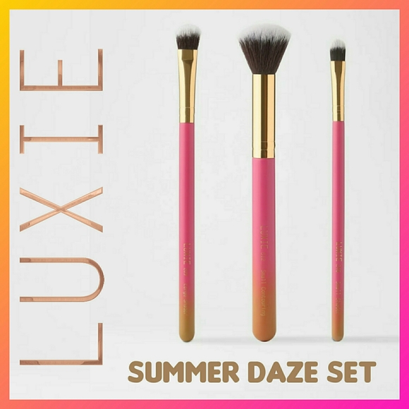Luxie Other - Luxie Summer Daze 3pc Vegan Makeup Brush Set